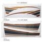 Set of 5 gold-and-black body strip sticker decals with angular shapes on display sheet