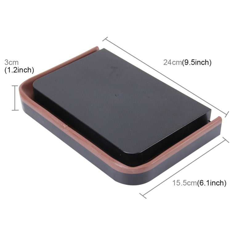 Car seatback organizer box with size dimensions 24cm x 15.5cm x 3cm