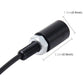 Single LED license plate light bulb with black body, screw base, and 2-wire cable