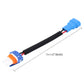 9005 HID headlight conversion cable with blue plug, orange socket, 19cm length