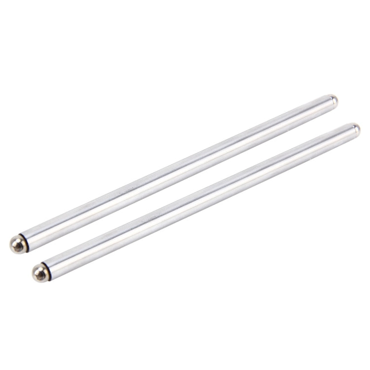 Pair of stainless steel motorcycle engine support stems with ball ends