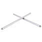 Crossed stainless steel engine support stems with ball ends, two-piece pair
