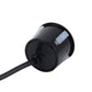 Black parking sensor rear view with cable exit and small mounting details