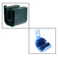 Replacement blue bristle brush head with green holder for bicycle chain cleaning