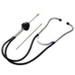 Mechanical noise detector stethoscope with black tubing and long metal sensor rods