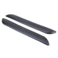 Black rubber bumper guard protector strip, long oval shape with molded ridges