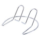 Chrome metal amplifier display holder curved base with two vertical loops