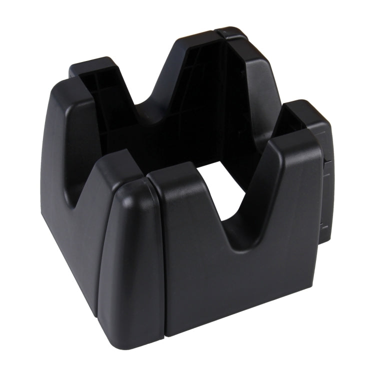 Black plastic multi-prong vehicle organizer holder, V-shaped grip design