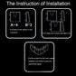 Vehicle protection stabilization holder kit installation instruction diagram with four parts