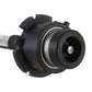 HID xenon headlight bulb close-up with black base and clear glass lamp tube
