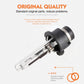 HID xenon headlight bulb with black base and clear glass tube