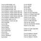 ECU programming tool compatibility list card with vehicle brand headings