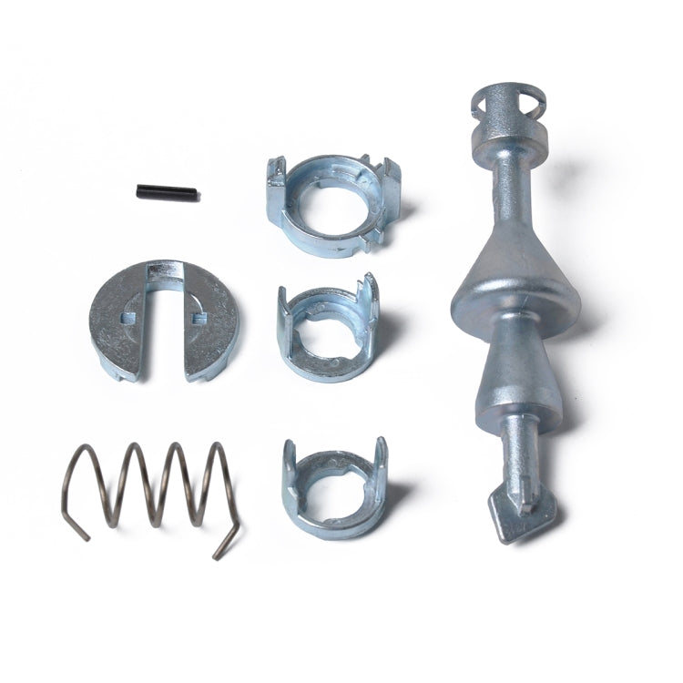 Car door lock cylinder repair kit: metal cylinder, clips, spring and retaining pin