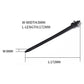 Plastic car trim retainer clip size diagram: W 8mm, L 172mm