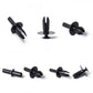Universal car retainer clips assortment, black plastic push pins