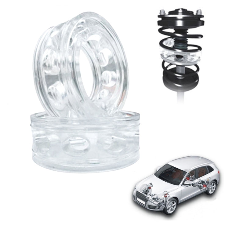 Car shock absorber spring buffer set with two clear power cushion discs