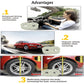 Two translucent shock absorber spring buffer discs for improved vehicle stability