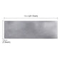 Rectangular warning sign sticker size guide: 55cm by 19cm