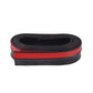 Universal 2.5m bumper lip protector roll, black base with red center strip
