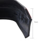 Bumper lip protector corner, black with red stripe; 5cm height