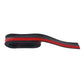 Bumper lip protector roll with matching strip, black body with red accent