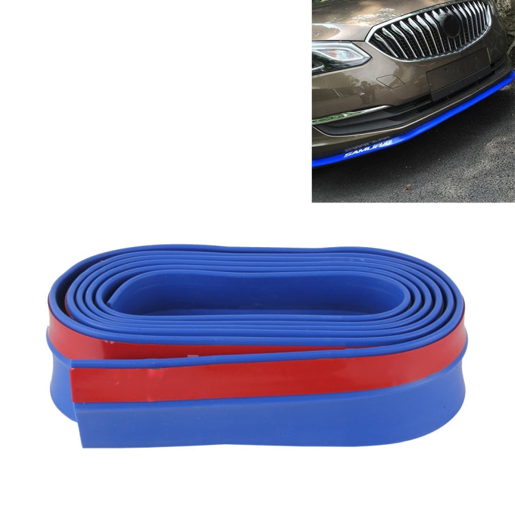 Bumper lip protector roll, blue with red insert and black outer edge