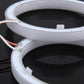 2.5-inch LED angel eye light rings, close-up of white ring with connector and wires