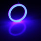 2.5-inch LED angel eye light rings, bright blue glowing circular halo set