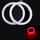 2.5-inch LED angel eye light rings, red glowing circular halo set with wiring