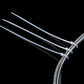 Black nylon cable ties, 8mm x 300mm, set of straps with locking heads