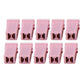 10-pack pink PAL fuse holders, straight female terminal style with push-in metal contacts