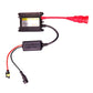 35W DC12V HID ballast with slim black housing and wiring harness, quick-start plug