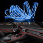 Flexible car LED strip light with blue glow