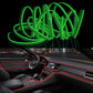Flexible car LED strip light with green glow