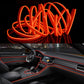 Flexible car LED strip light with orange glow