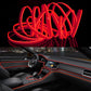 Flexible car LED strip light with red glow