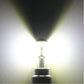 H7 LED fog bulb glowing bright white from the front lens