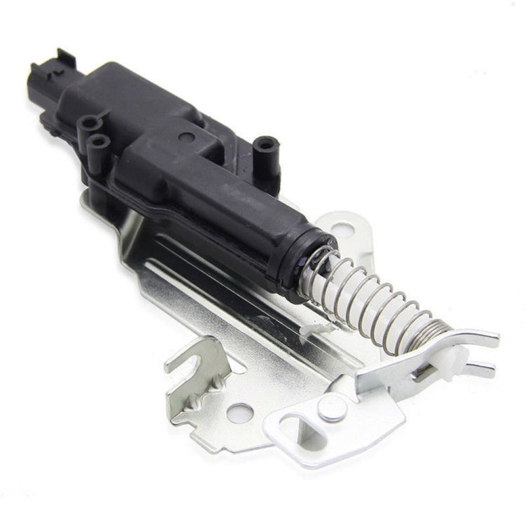 Car central locking actuator motor with black housing, spring, and metal mounting