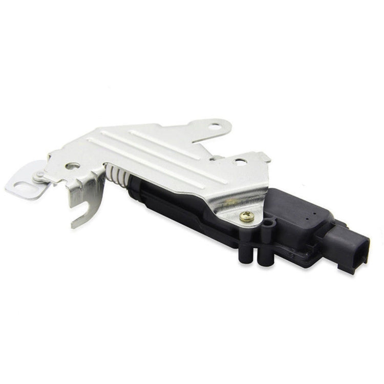 Tailgate lock actuator motor assembly with black body and silver mounting plate