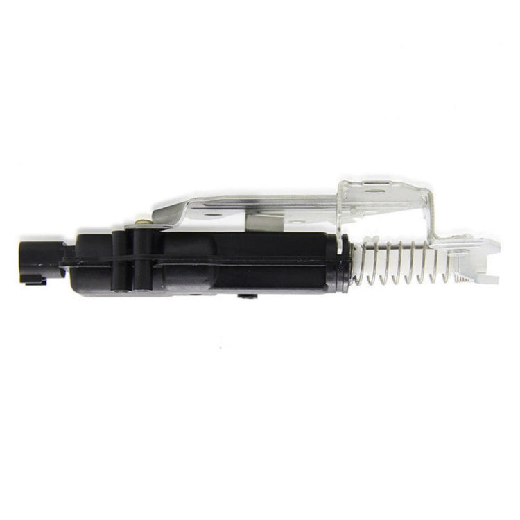 Car lock actuator motor with clear plastic end cap and visible spring mechanism