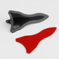 Car shark fin diffuser, black fin piece (with red sample)