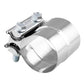 Stainless steel 2.0 in exhaust band clamp with lap joint and two top bolts