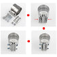 Stainless steel exhaust band clamp kit with band, bolts, and hardware pieces