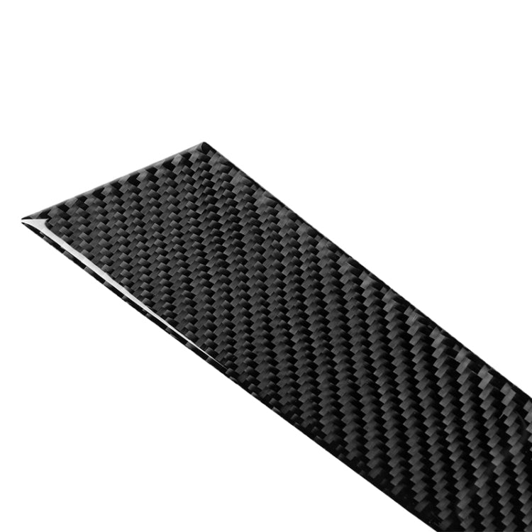 Black carbon-fiber style strip decal with angled edge