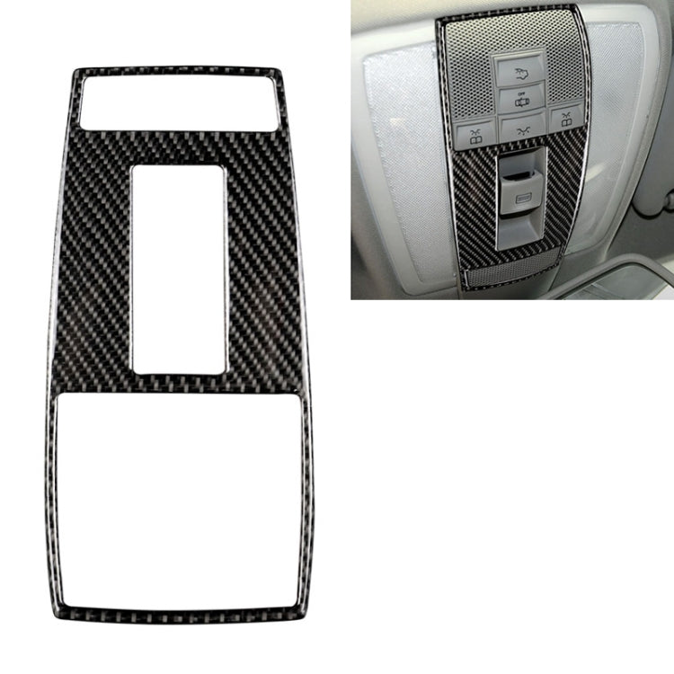 Car reading lamp frame sticker with carbon fiber pattern and two window cutouts