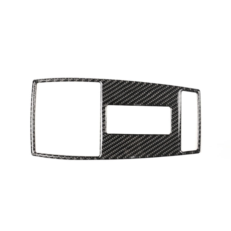 Car reading lamp frame sticker with carbon fiber pattern and two rectangular cutouts