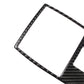 Carbon fiber patterned reading lamp frame sticker corner edge with glossy trim