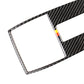 Close-up carbon fiber reading lamp frame sticker with German flag stripe