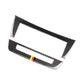 Carbon fiber bezel trim sticker set with German flag center stripe