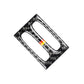 Carbon-fiber air outlet sticker panel with two oval cutouts, German flag detail